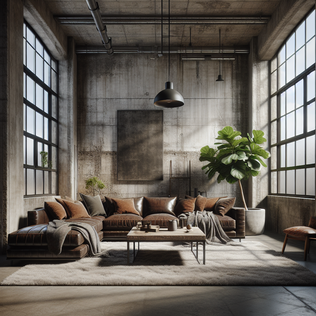 แต่งห้องนั่งเล่นลอฟท์ปูนเปลือย: สวย เท่ห์ อยู่สบาย ครบจบ!