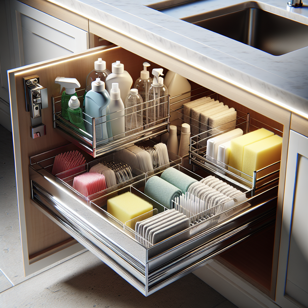 จัดระเบียบตู้ใต้ซิงค์: ลิ้นชักสไลด์ DIY ง่าย ครบ จบทุกพื้นที่!