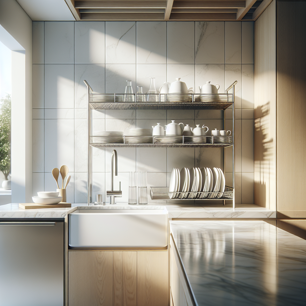 ชั้นวางจานคร่อมซิงค์ สแตนเลส 2 ชั้น: ทนทาน ไม่เป็นสนิม จัดครัวเป็นระเบียบ