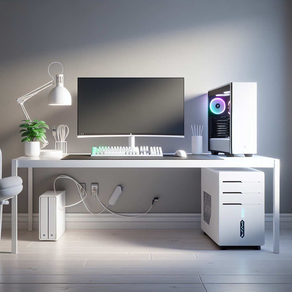 จัดโต๊ะคอม สายเกมมิ่ง สีขาว: ครบจบ งบไม่บานปลาย!