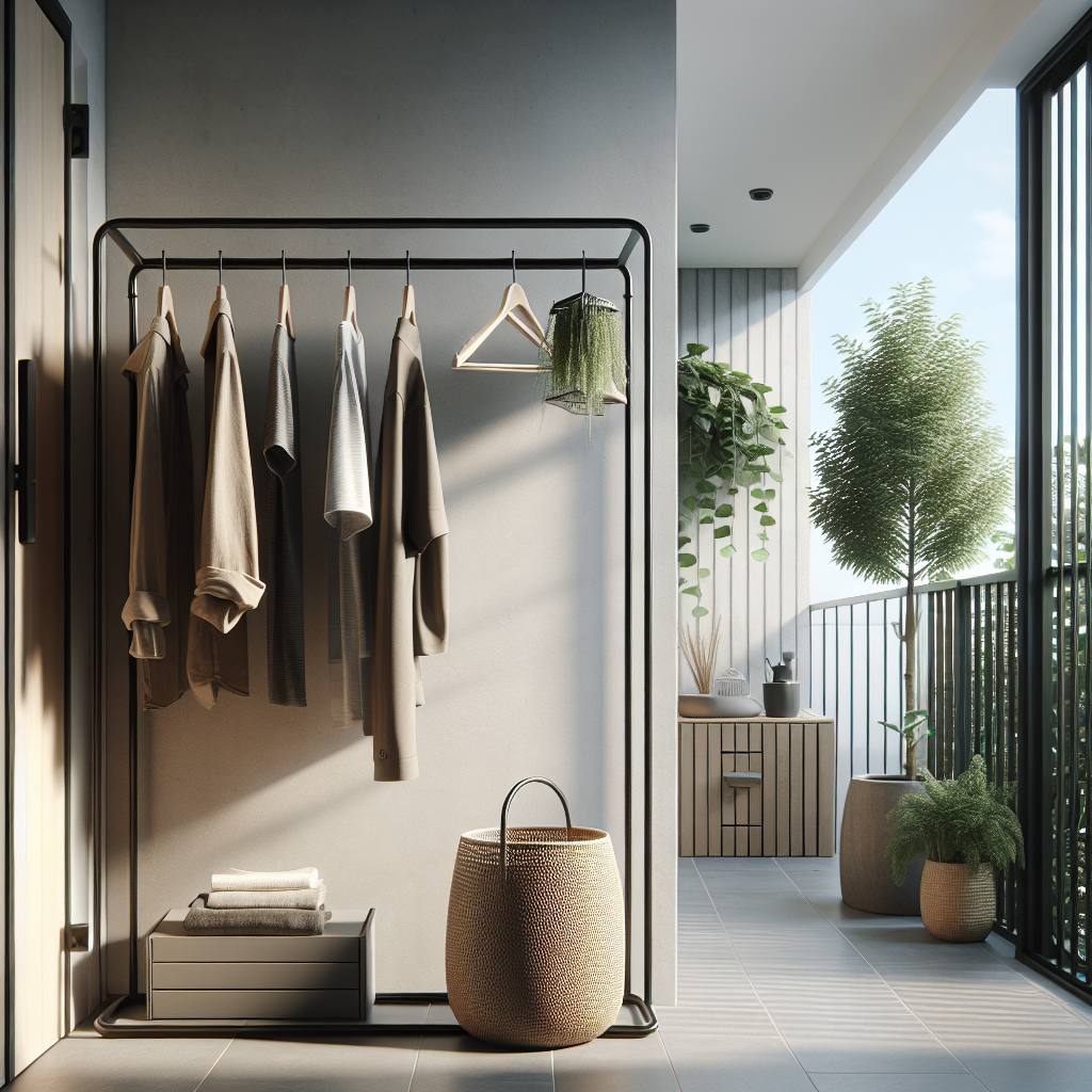 ราวตากผ้าพับได้ ติดผนัง คอนโด: งบน้อยก็ปังได้!